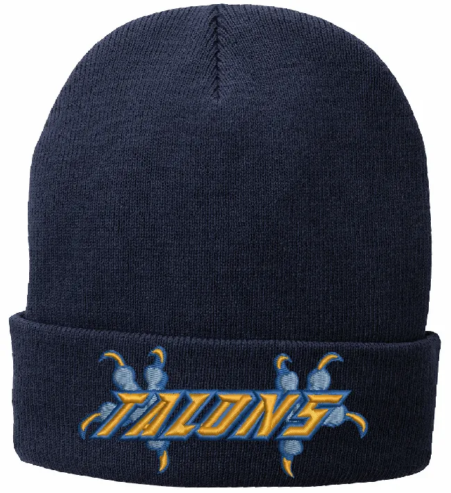 5) CP90L  Port & Company® Fleece-Lined Knit Cap, Navy