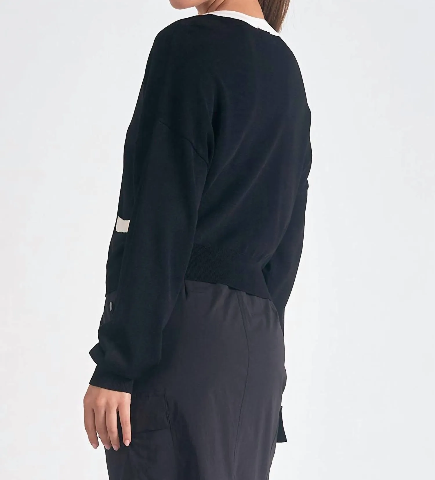 Accent Trimmed Cardigan