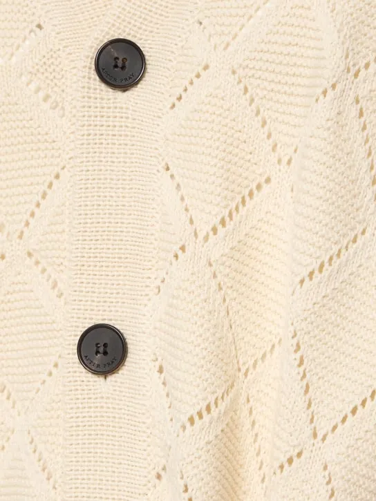 After Pray   Dia crochet knit v-neck cardigan 