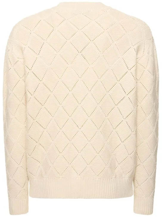 After Pray   Dia crochet knit v-neck cardigan 