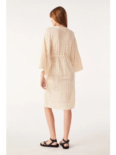 Alder Longline Cardigan Ecru