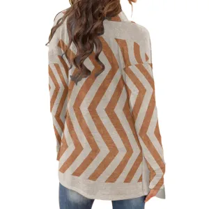 All-Over Print Women's Cardigan With Long Sleeve 188