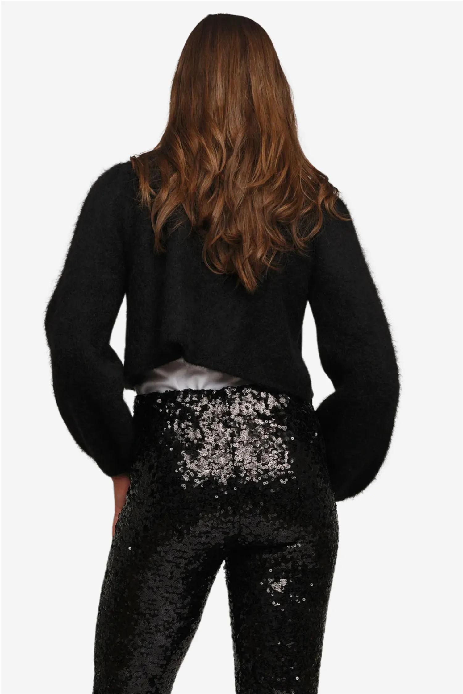 Amelia chunky cardigan Black
