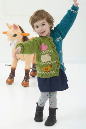 Animal Talk Cardigan Pattern (Knit)