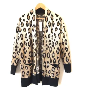 Ann Taylor Leopard Ombré Pocketed Cardigan NWT - Size S