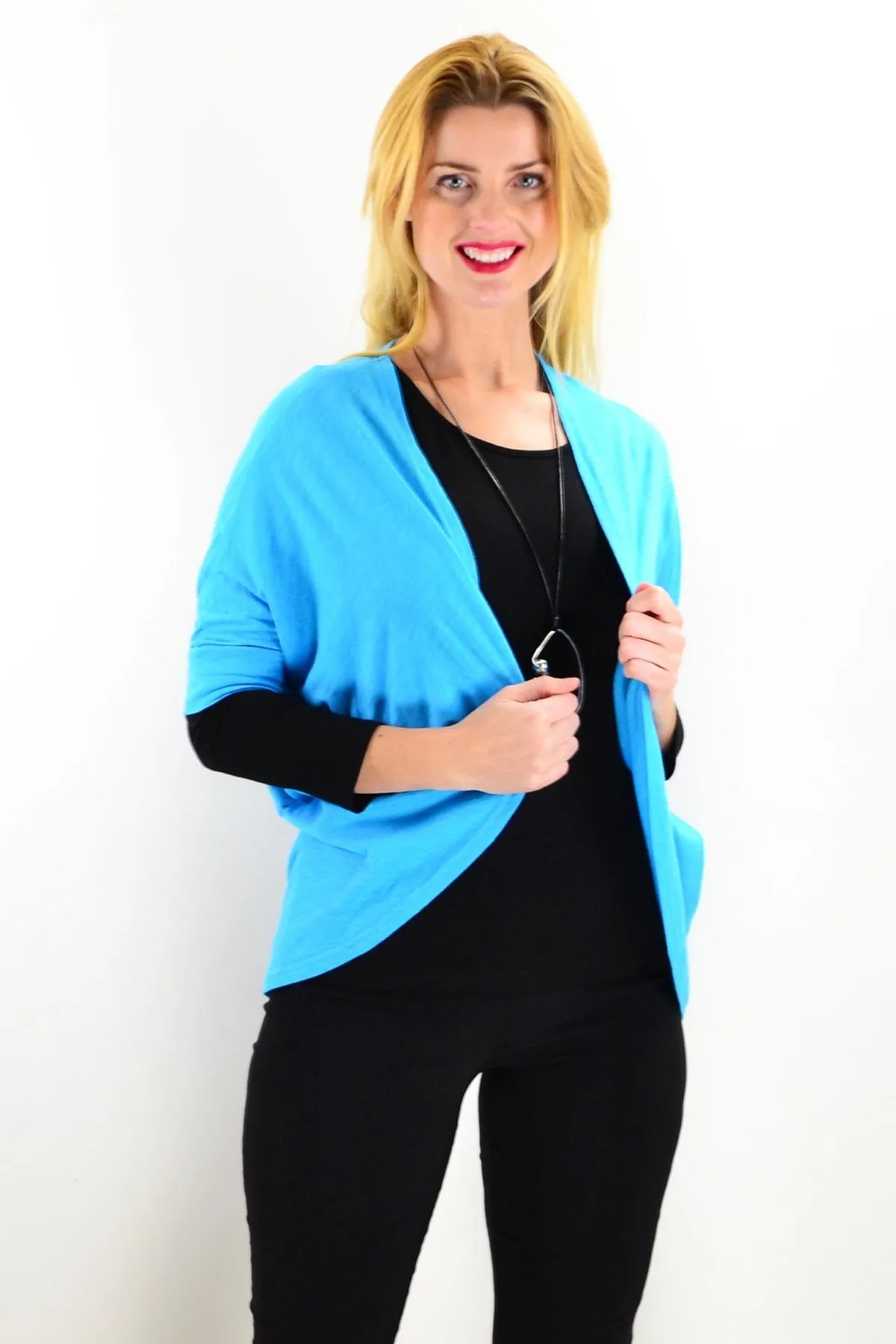 Aqua Mini Shrug Cardigan