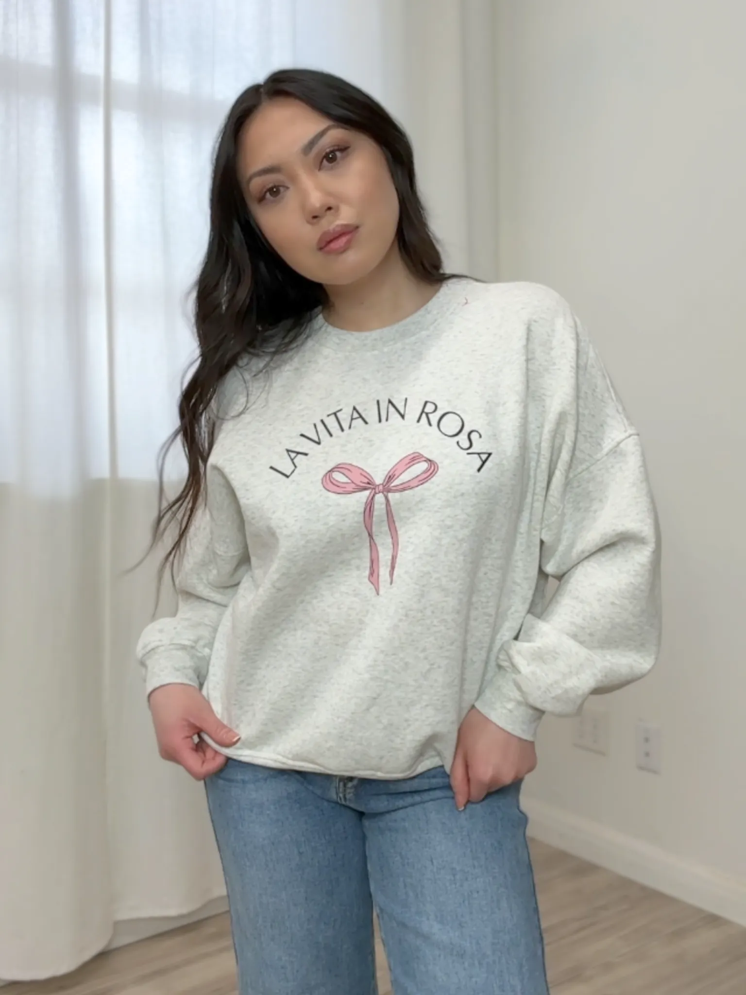 Ashlen Bow Crew Neck Pullover