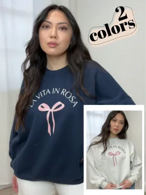 Ashlen Bow Crew Neck Pullover