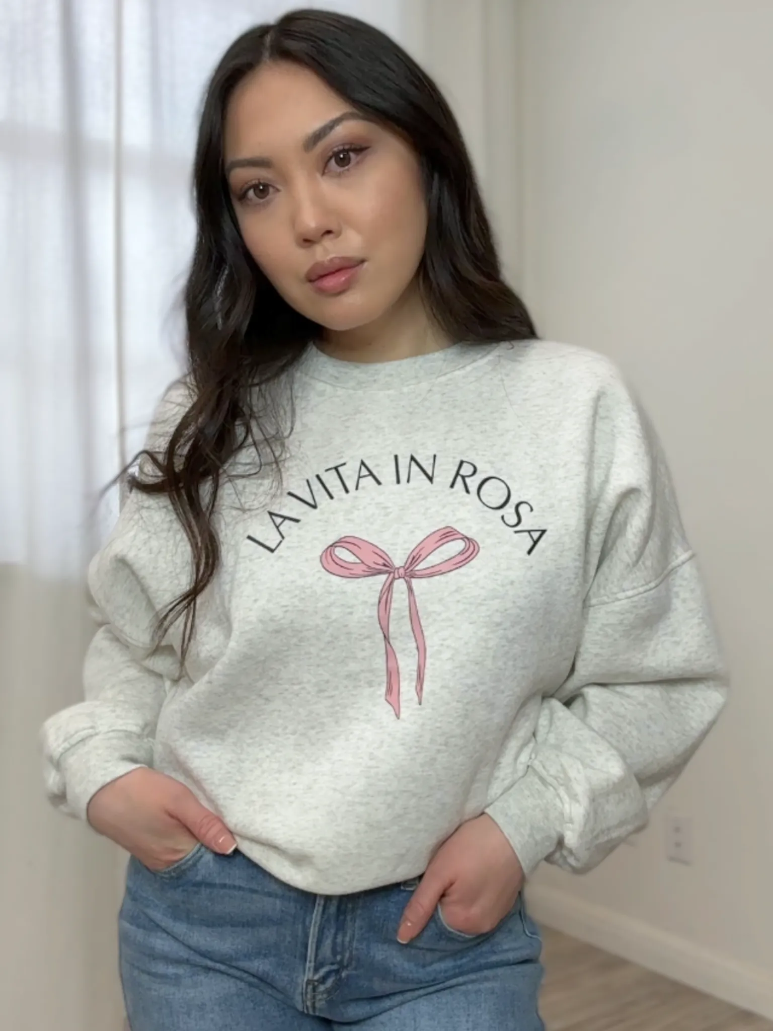 Ashlen Bow Crew Neck Pullover