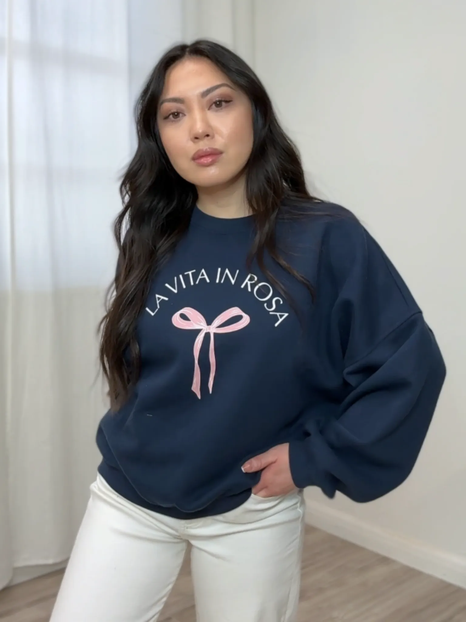 Ashlen Bow Crew Neck Pullover
