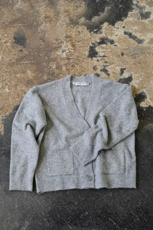 Astra Short Cardigan in Light Grey