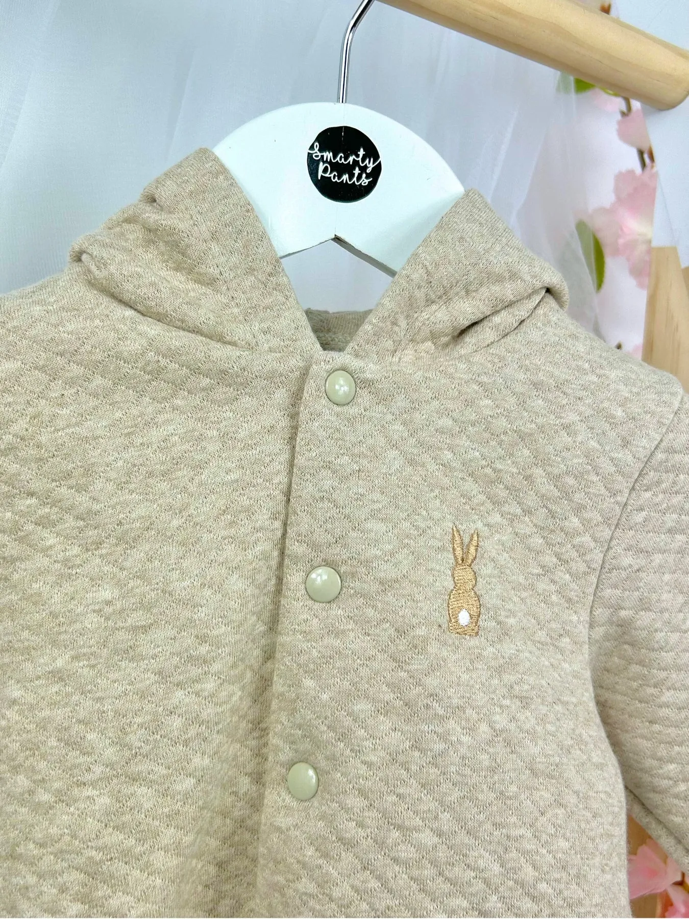 Baby Boy Beige Bunny Jacket