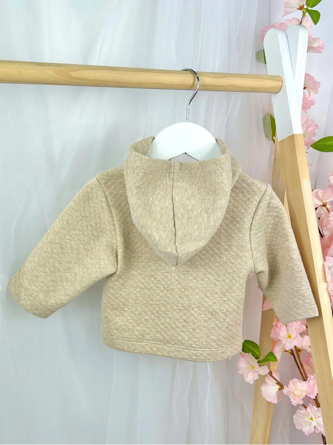 Baby Boy Beige Bunny Jacket