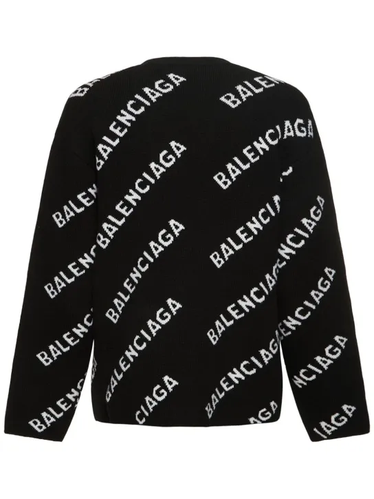 Balenciaga   Wool blend knit cardigan 