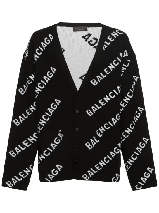 Balenciaga   Wool blend knit cardigan 