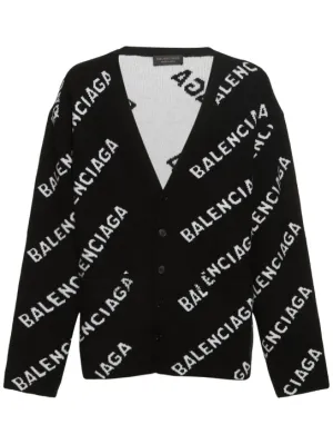 Balenciaga   Wool blend knit cardigan 