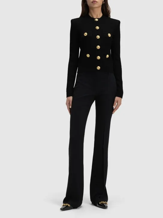 Balmain   Viscose blend knit cardigan 
