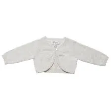 Bebe L/S Bolero Cardigan in Sliver