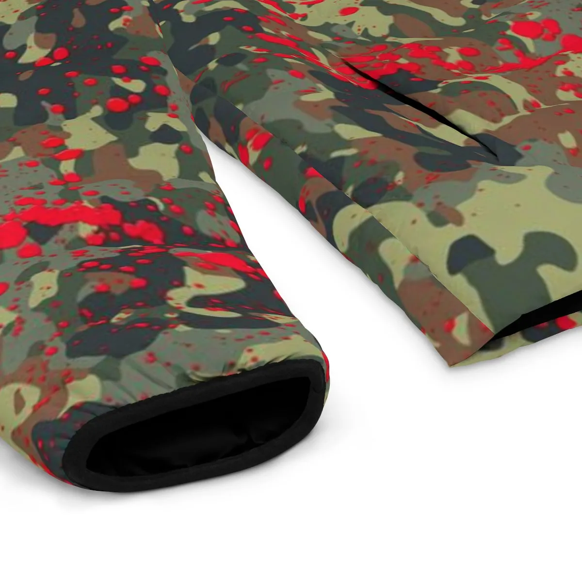 Bloody Camouflage Splatter Pattern V2 | Punk Puffer Jacket