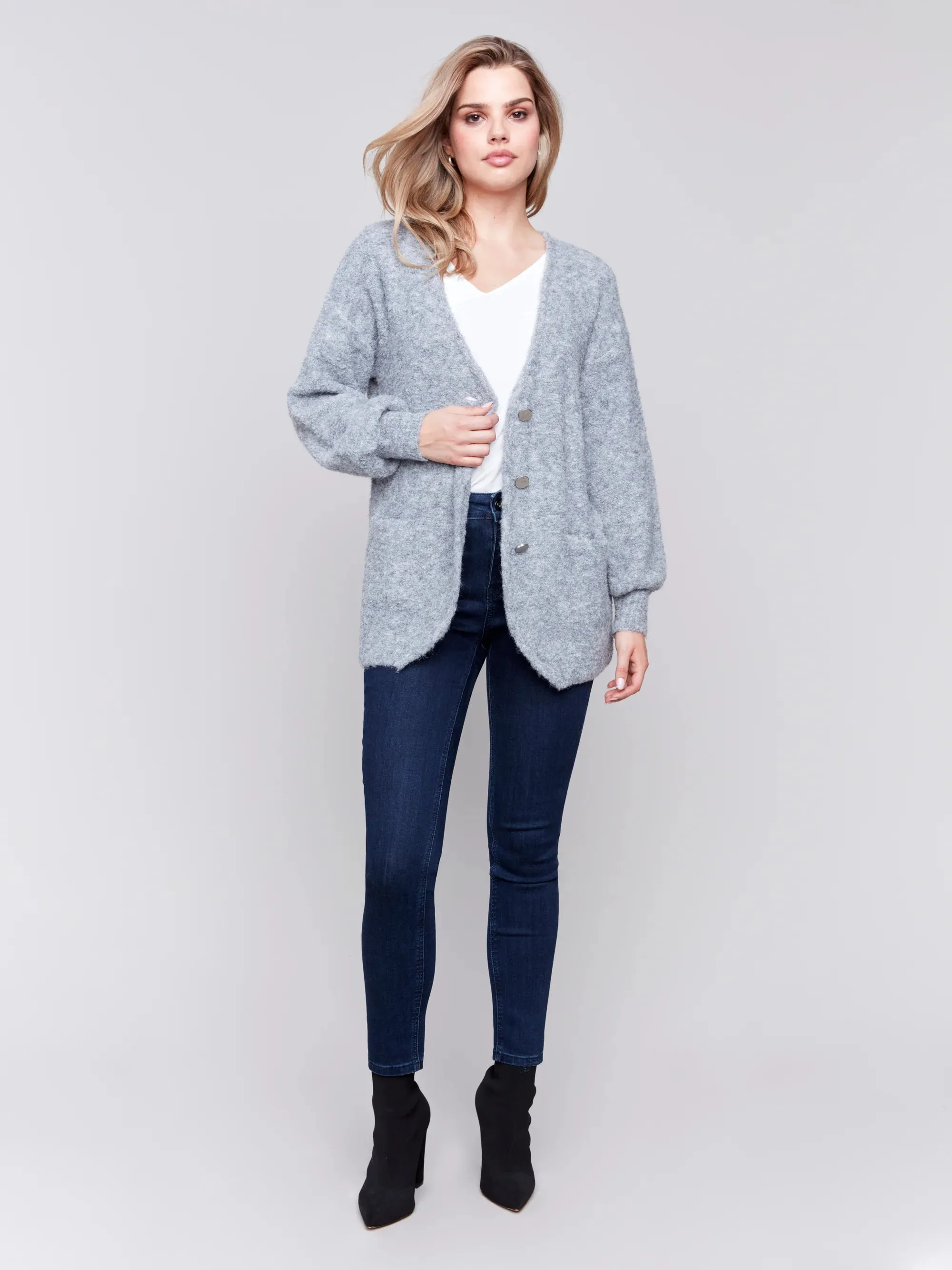 BOUCLE KNIT CARDIGAN
