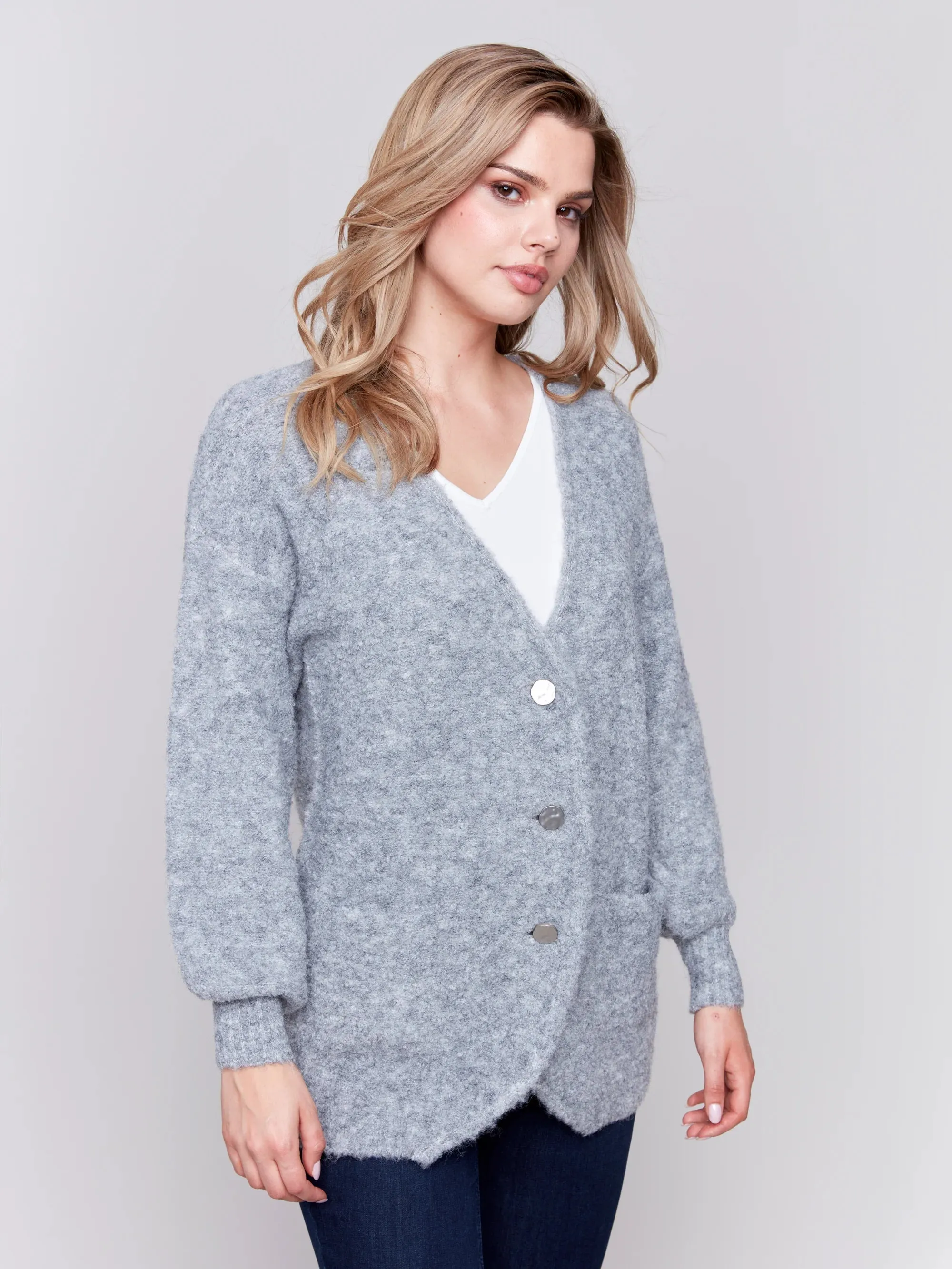 BOUCLE KNIT CARDIGAN