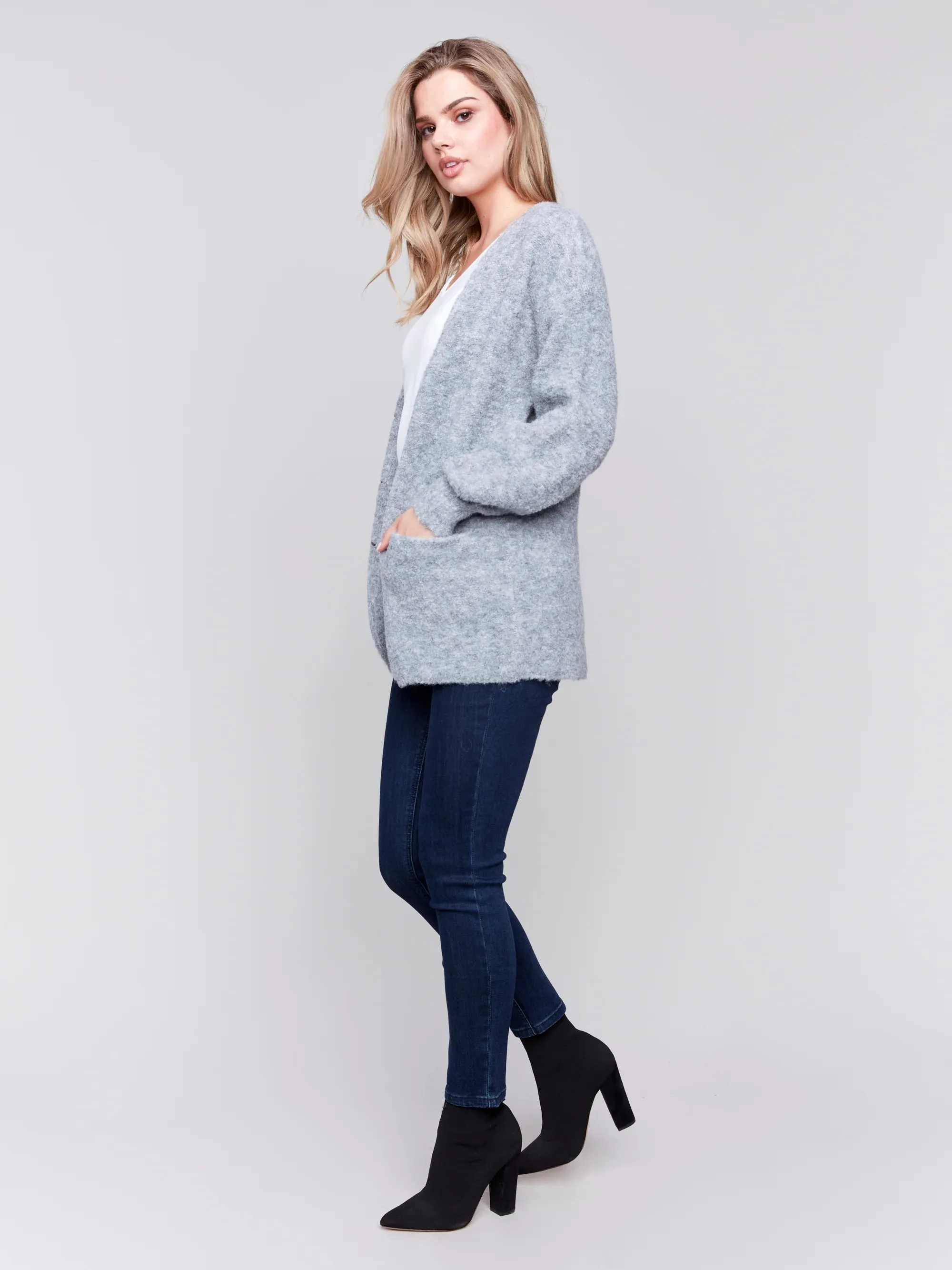 BOUCLE KNIT CARDIGAN