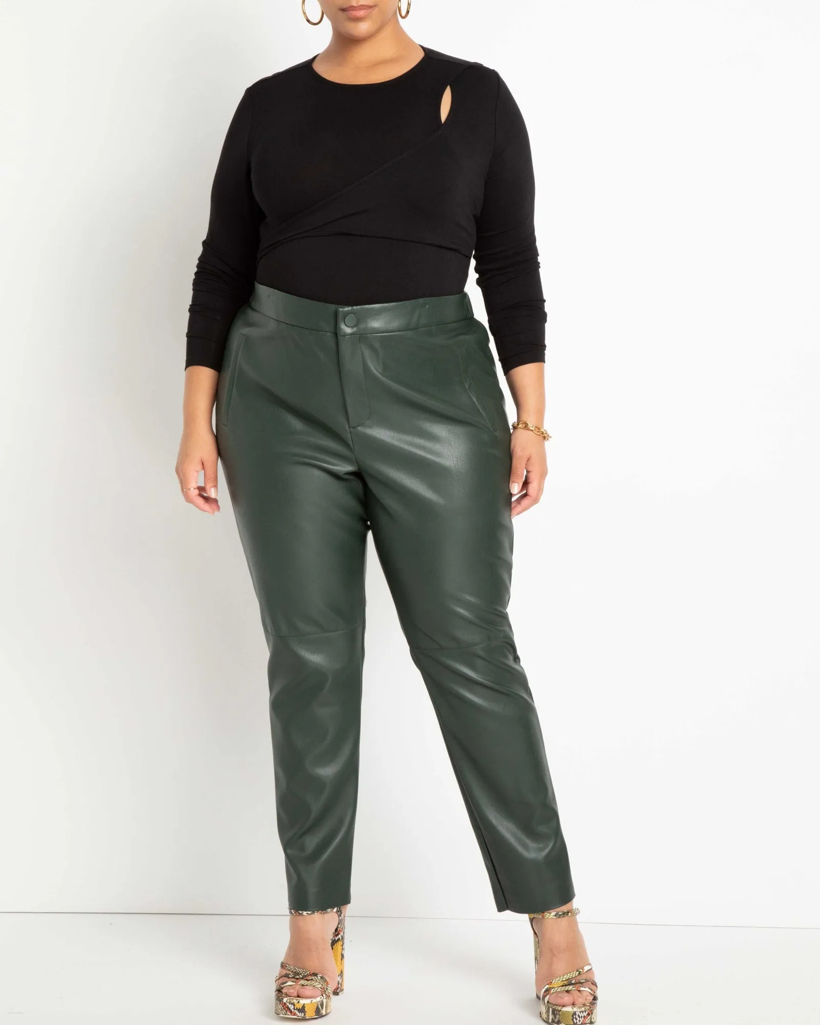 Brinley Layered Cutout Bodysuit | Black Onyx