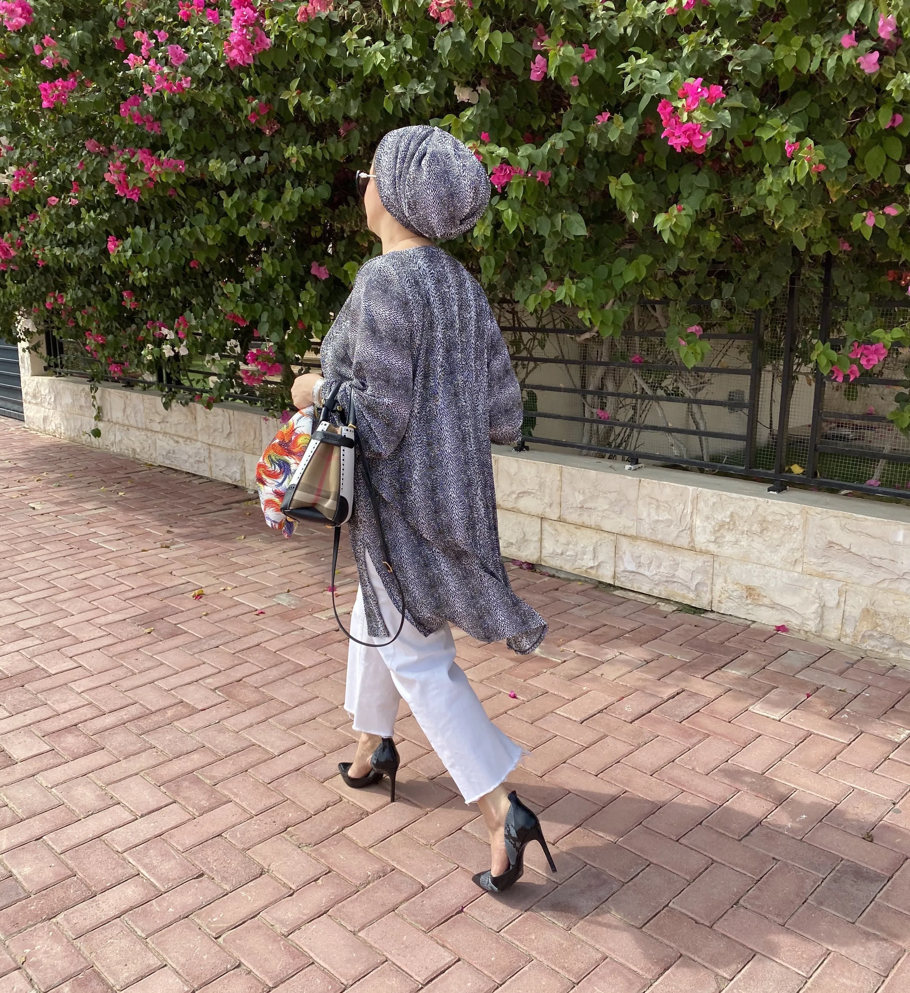 Cardigan Beanie Set - Snake Skin - Medium Size (last piece)
