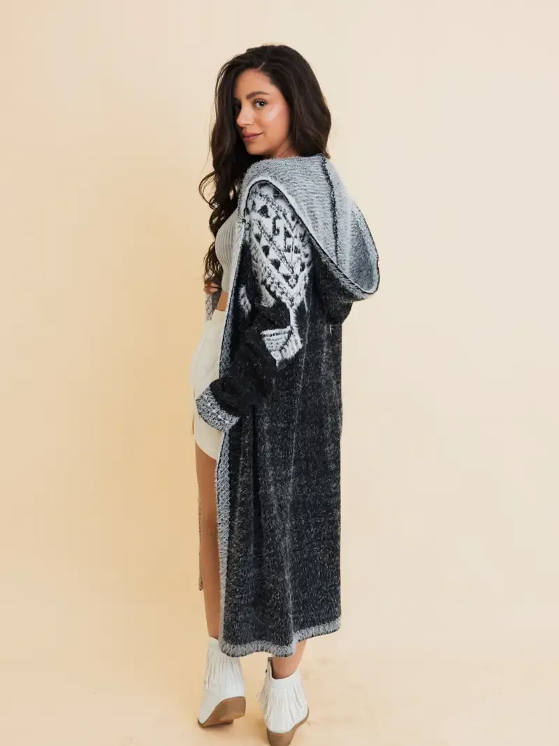 Cardigan - Hooded Fair Isle