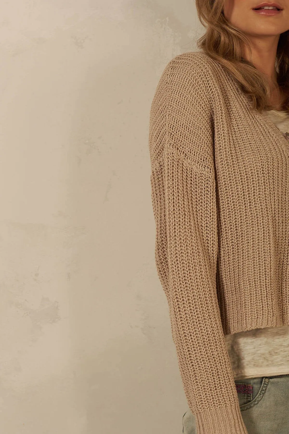 Cardigan à mailles