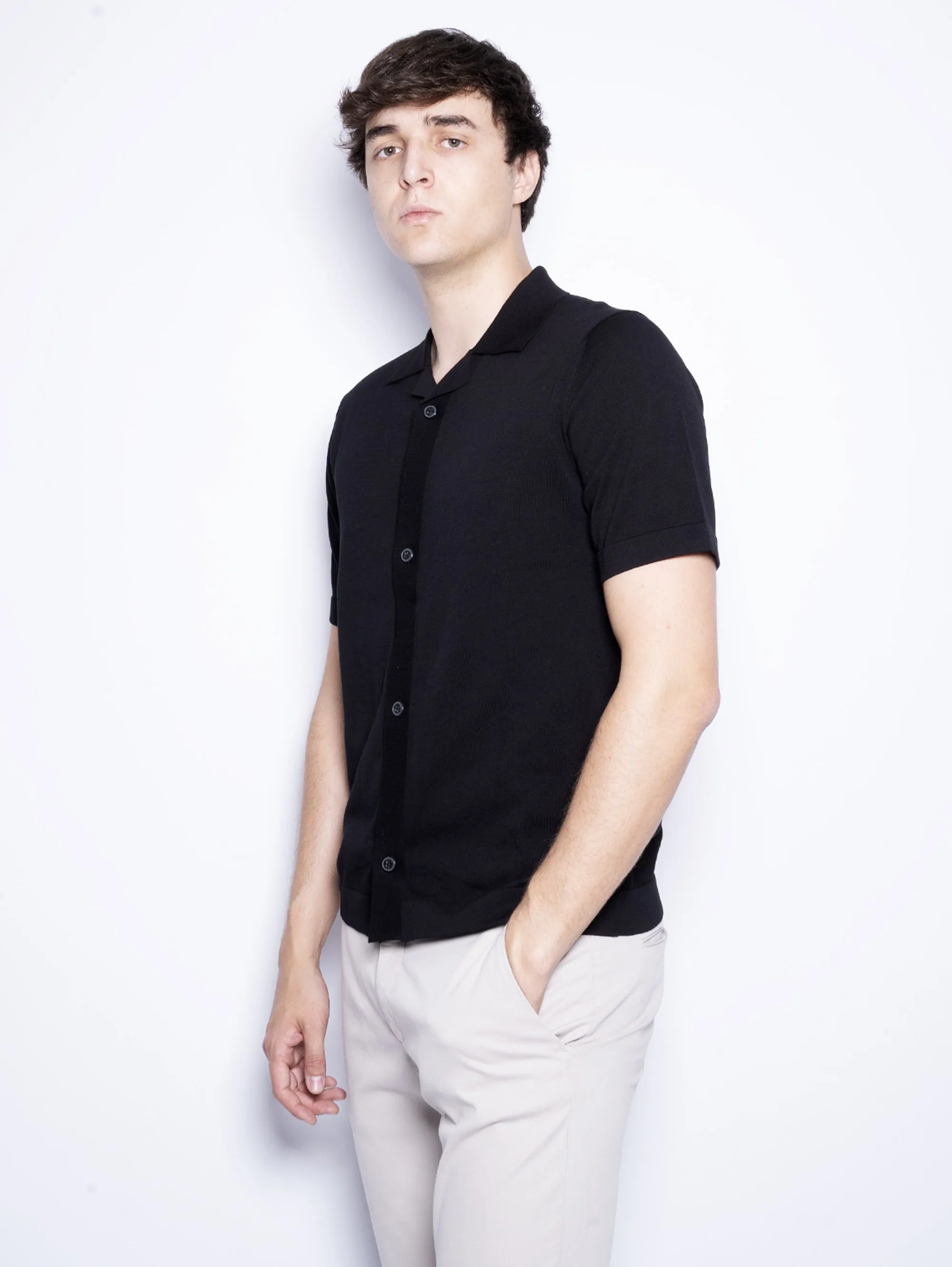 Cardigan Maniche Corte Nero