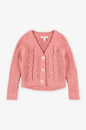 Cardigan tricot câble - Enfant fille