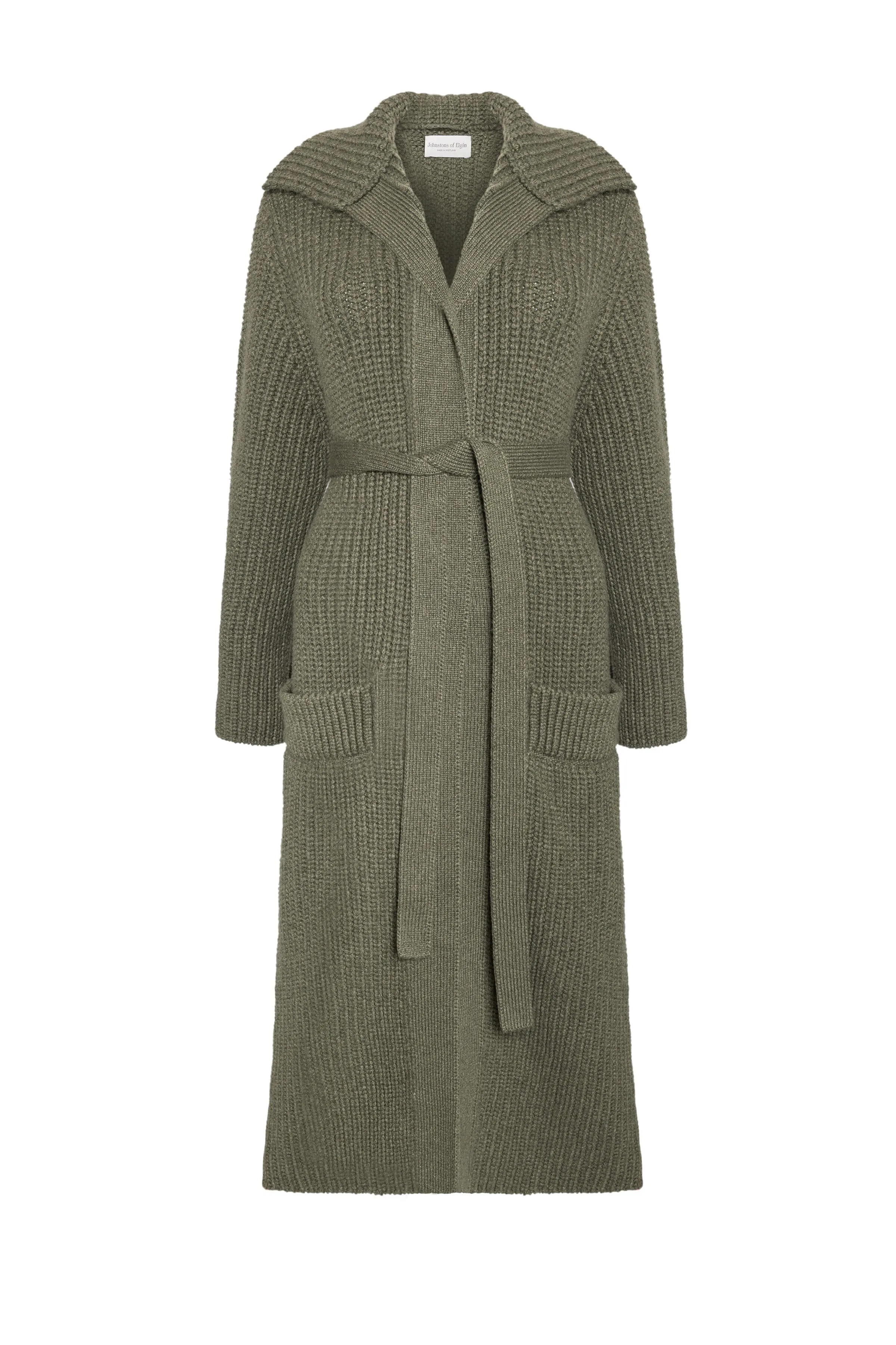 Chunky Rib Knit Cashmere Cardigan