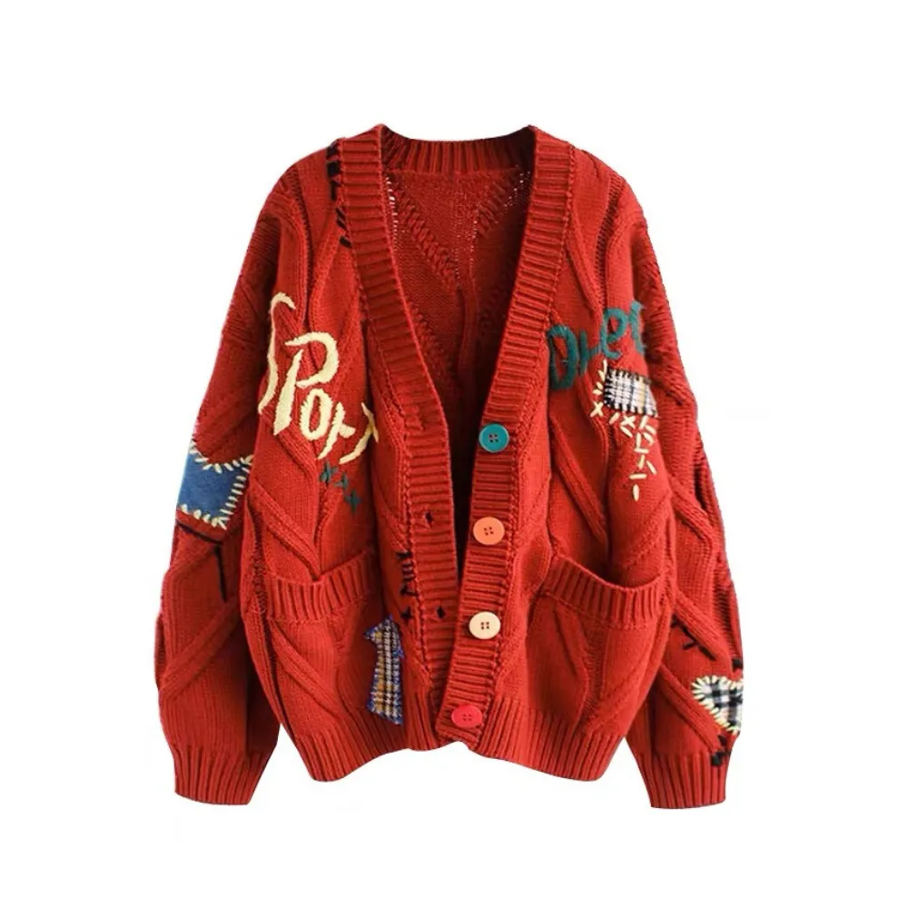 “Colorful embroidery” Cardigan