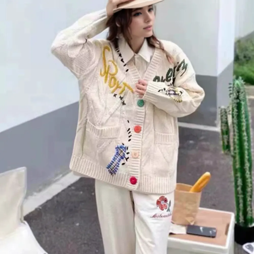 “Colorful embroidery” Cardigan
