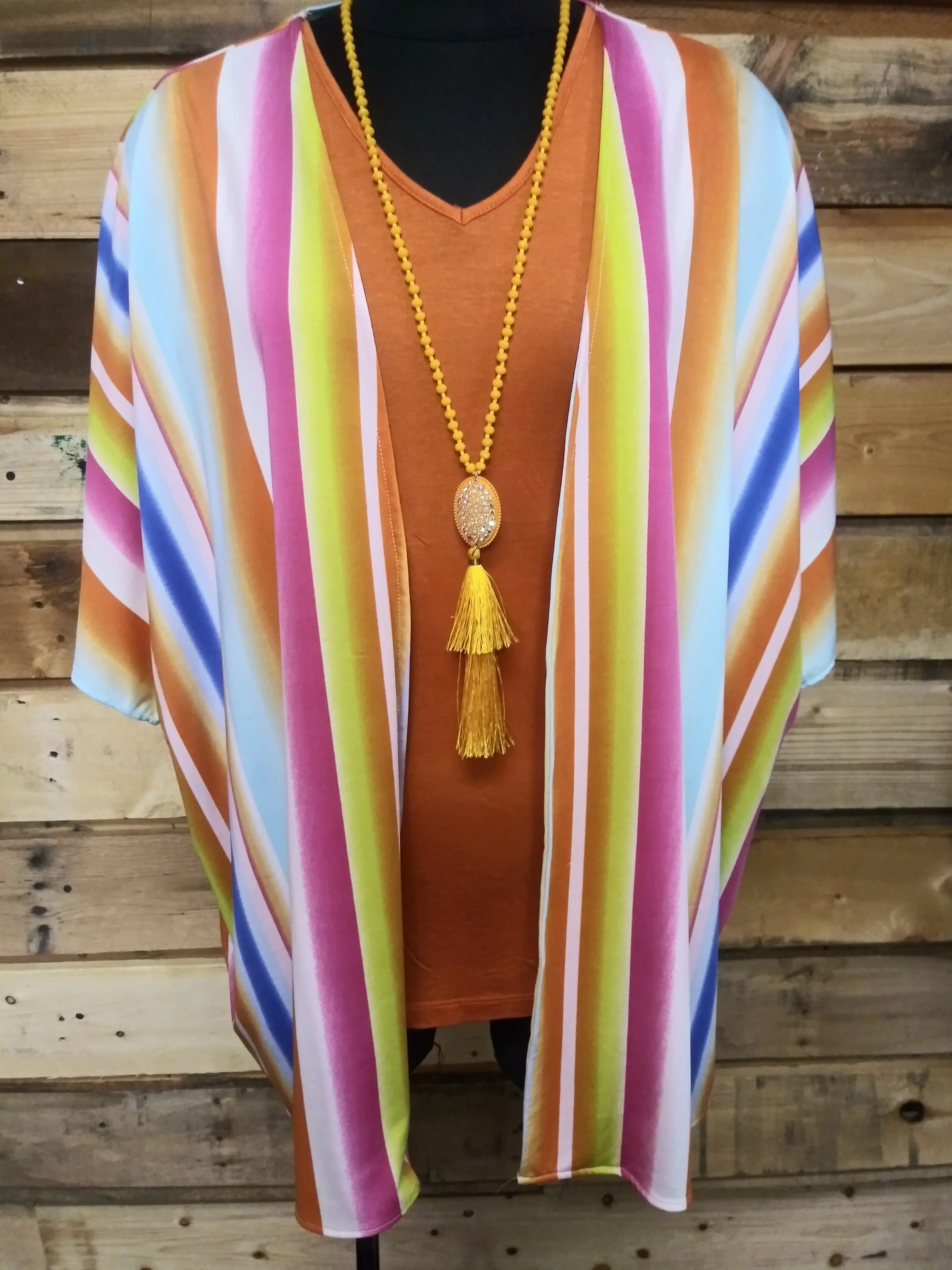Colorful Striped Cardigan