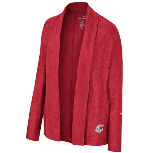 Colosseum Ladies WSU Crimson Cardigan