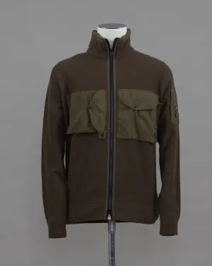 C.P. Company Knit Lambswool Cardigan / Ivy Green