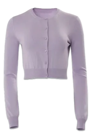 Cropped Long Sleeve Cardigan
