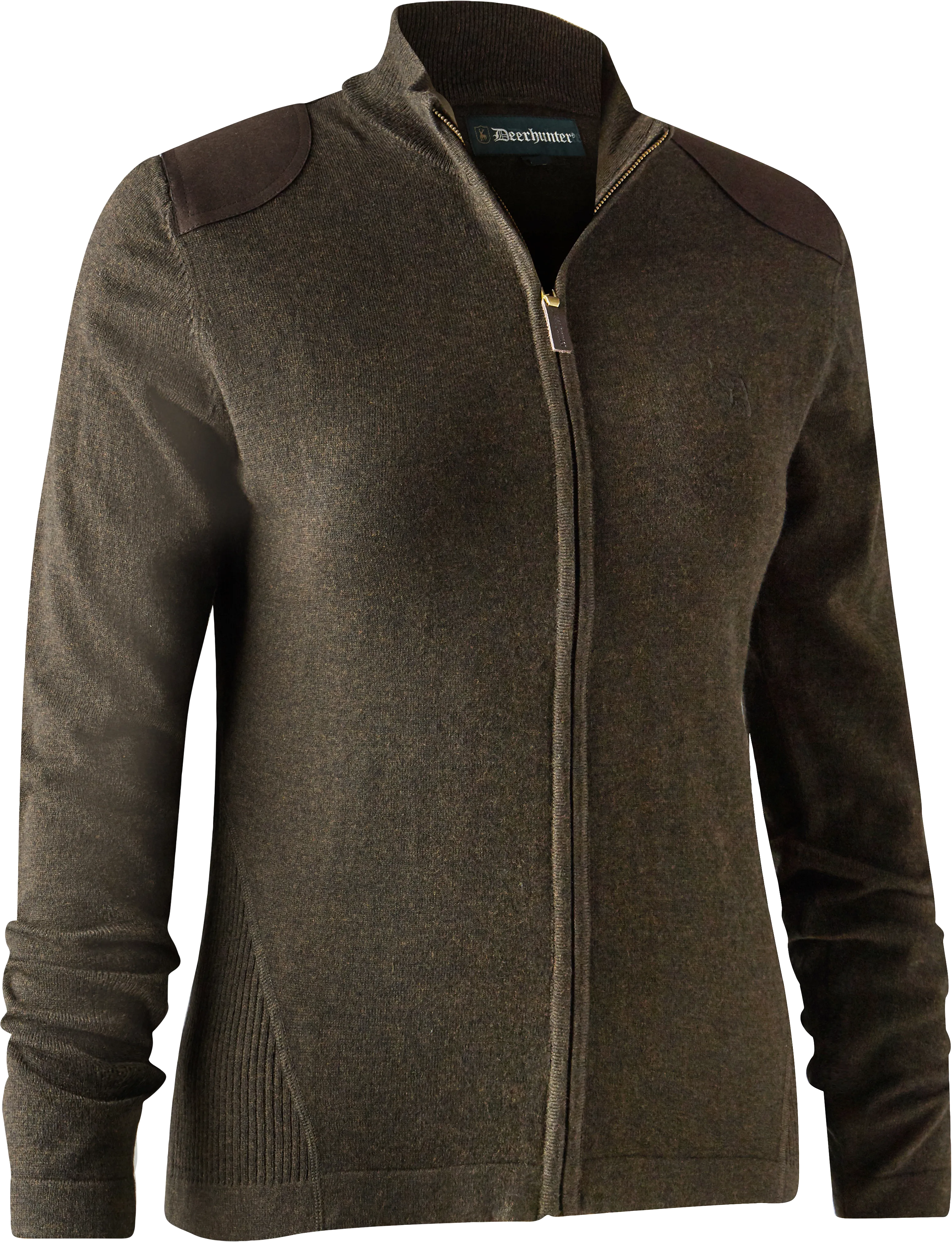 Deerhunter Women&#x27;s Lady Darlington Knit Cardigan Dark Elm | Buy Deerhunter Women&#x27;s Lady Darlington Knit Cardigan Dark Elm here | Outnorth