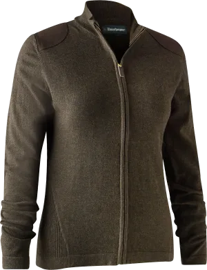 Deerhunter Women&#x27;s Lady Darlington Knit Cardigan Dark Elm | Buy Deerhunter Women&#x27;s Lady Darlington Knit Cardigan Dark Elm here | Outnorth