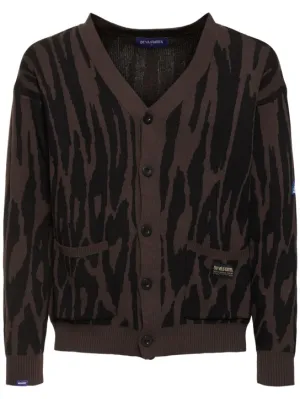 Deva States   Pantera jacquard knit cardigan 