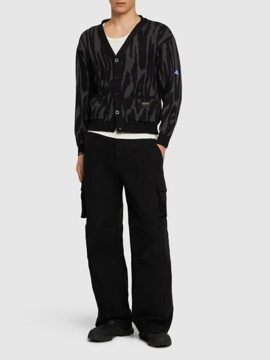 Deva States   Pantera jacquard knit cardigan 