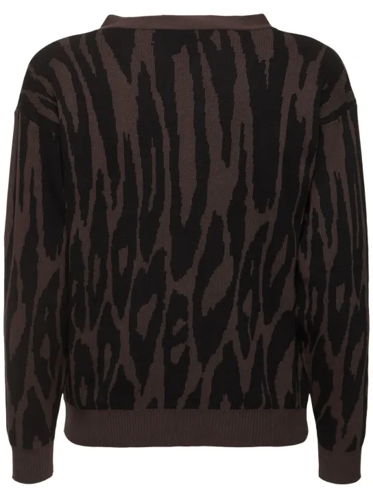 Deva States   Pantera jacquard knit cardigan 