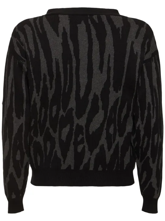 Deva States   Pantera jacquard knit cardigan 