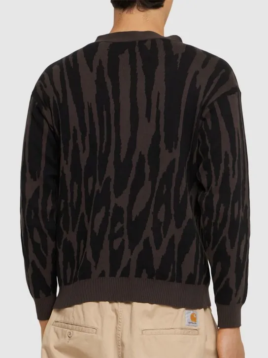 Deva States   Pantera jacquard knit cardigan 