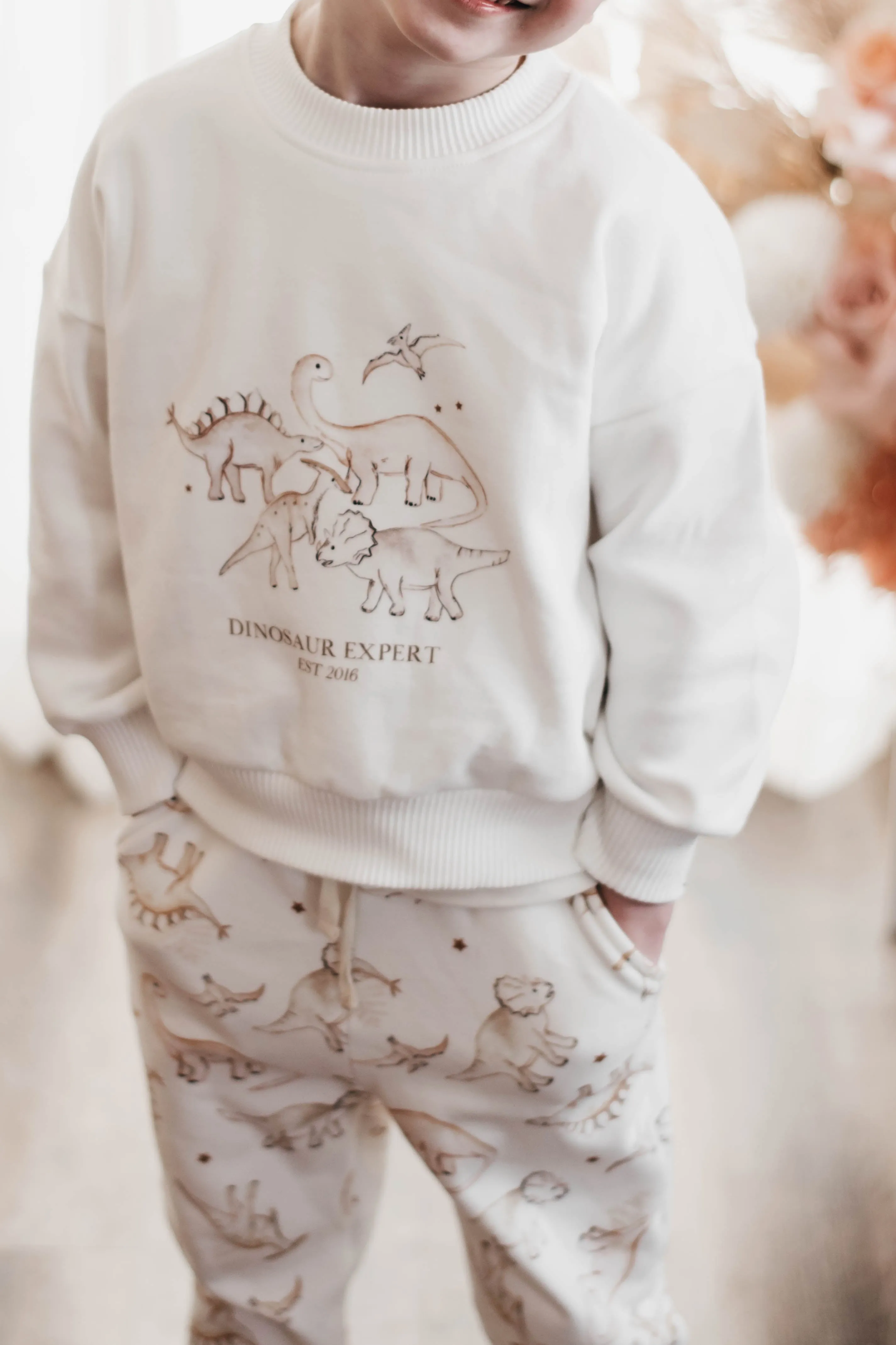 Dinosaur Expert Jumper | White