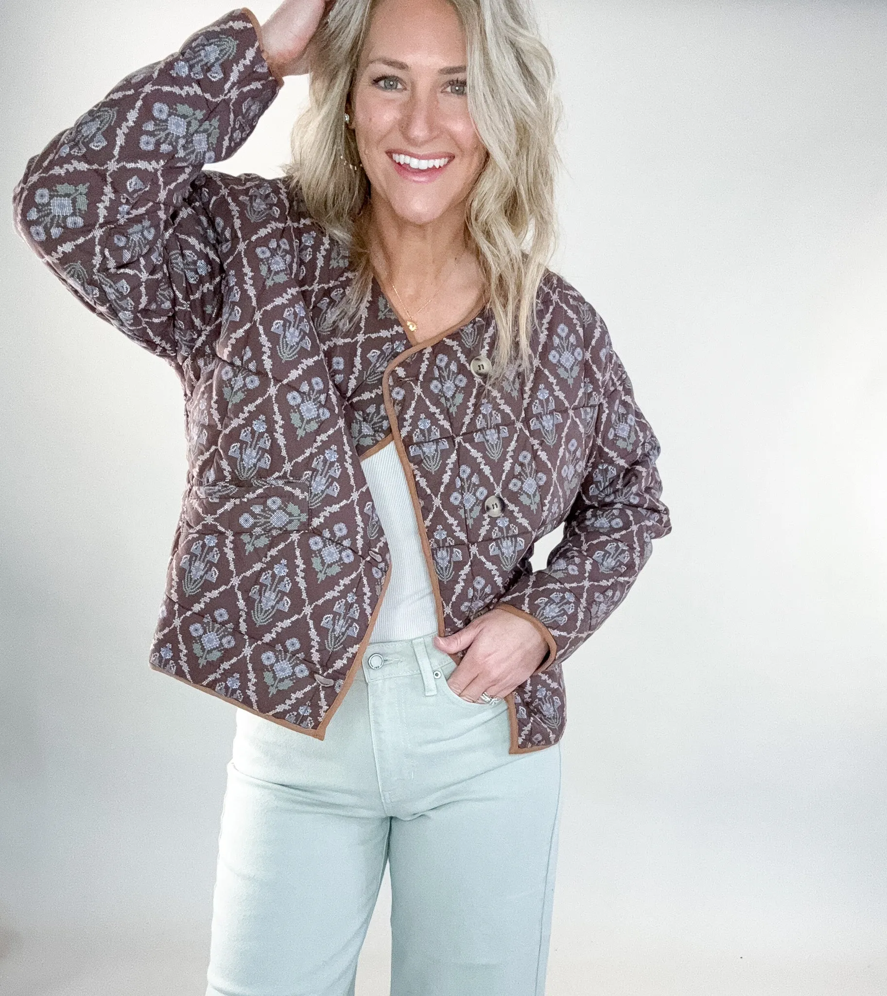 Dolly Floral Quilted Jacket