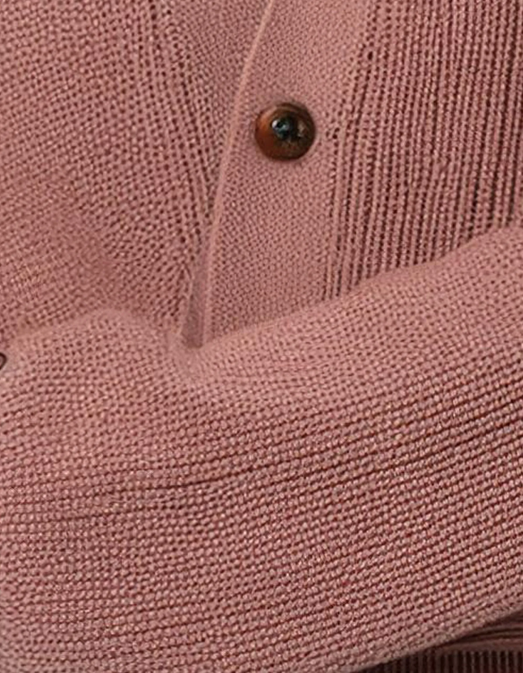 Dusty Rose V-Neck Cardigan
