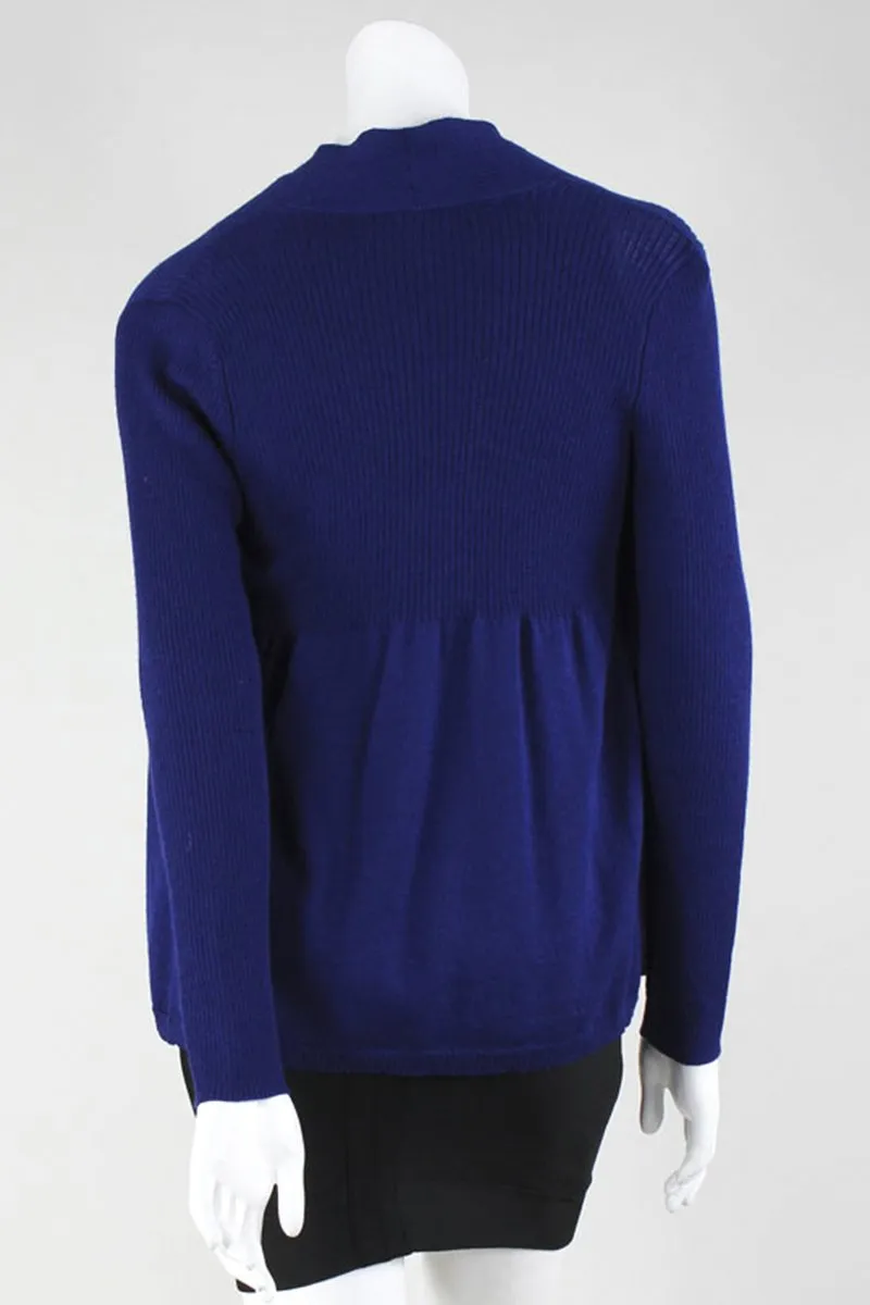 Eileen Fisher Two Piece Sleeveless Shell And Long Sleeved Knitted Cardigan Size P S